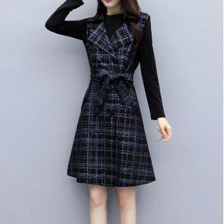 Tweed Tie-waist Vest