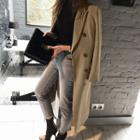 Peaked-lapel Double-breasted Chelsea Coat