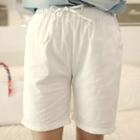 Drawcord Bermuda Shorts White - One Size