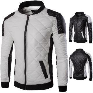 Stand Collar Quilted Zip Jacket