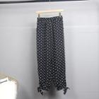 Polka Dot Chiffon Harem Pants As Shown In Figure - One Size