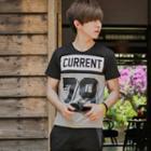 Color-block Round-neck T-shirt