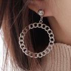 Chain-accent Drop Earring