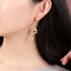 Mother-of-pearl Flower Dangle Earring