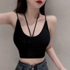 U-neck Halter Tank Top