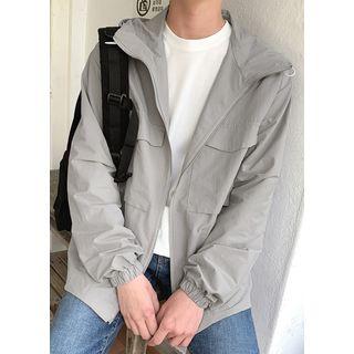 Flap-pocket Boxy Windbreaker