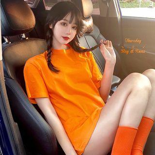 Short-sleeve Loose T-shirt In 5 Colors
