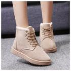 Fleece Lined Lace Up Boots
