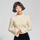 From Seoul Crewneck Bell-sleeve Knit Top