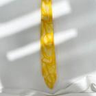 Print Narrow Scarf Hair Tie Yellow - One Size