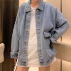 Oversized Button-up Denim Jacket