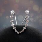 Sterling Silver Rhinestone Earrings