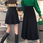 Pleated Knit Skirt (various Designs)