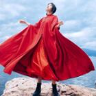 Hooded Cape Red - One Size