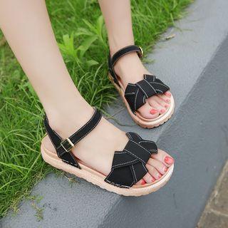 Knot Detail Platform Sandals