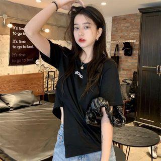 Lettering Irregular T-shirt