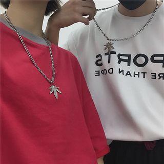 Leaf Necklace As Shown In Figure - One Size