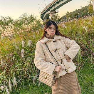 Toggle-button Sherpa Fleece Jacket