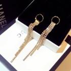 925 Sterling Silver Fringed Earring Fringed Earring - Gold - One Size
