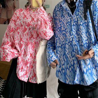 Couple Matching Heart Print Shirt