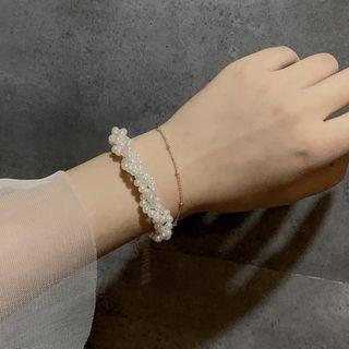 Faux-pearl Bracelet / Bracelet / Set