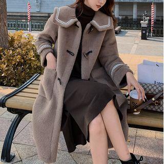 Lace Trim Duffle Coat