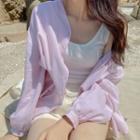 Collarless Cotton Shirt