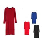 Midi Long-sleeve T-shirt Dress