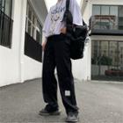 Tagged Wide-leg Cargo Pants