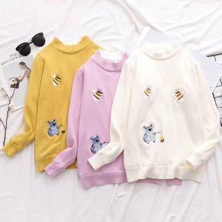 Koala Embroidered Sweater