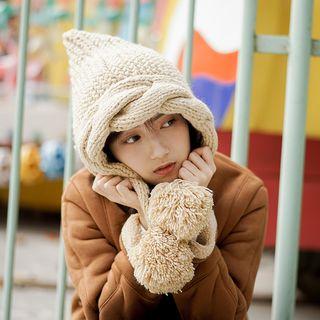 Pom Pom Accent Beanie