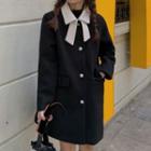Ribbon Button-up Coat