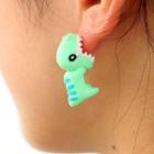 Polymer Clay Dinosaur Earring 1 Pair - One Size