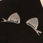 Cat Ear Hair Band Duckbill Clip - Cat - Ear - Silver - One Size