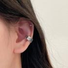Poker Card Ear Cuff 1 Pc - Eh1472 - Silver - One Size