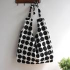 Dotted Shopper Bag Black Dotted - White - One Size