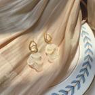 Shell Disc Fringed Earring 1 Pair - Silver Needle - Earrings - One Size