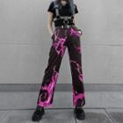 Printed Boot Cut Pants