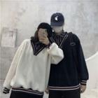 Couple Matching Mock Two-piece Fleece Pullover