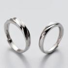 925 Sterling Silver Couple Matching Ribbed Ring