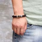 Gemstone Genuine Leather Bracelet