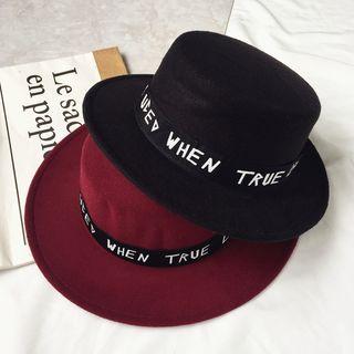 Letter Wool Fedora Hat