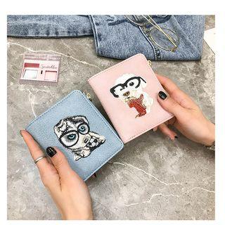 Cartoon Embroidered Short Wallet