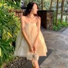 Strapless Tiered Mini A-line Dress