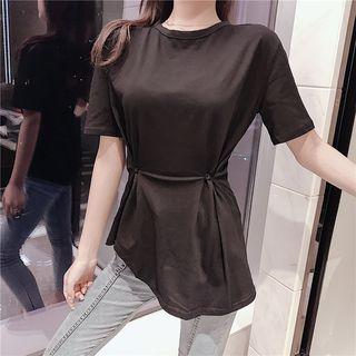 Short-sleeve Cutout Back T-shirt