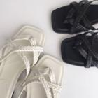 Cord-strap Slide Sandals