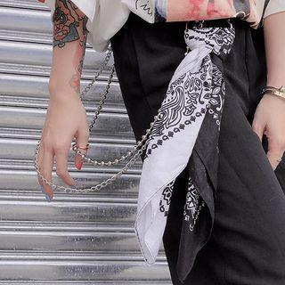 Scarf Accent Pants Chain