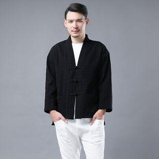 Linen Frog Button Thin Jacket