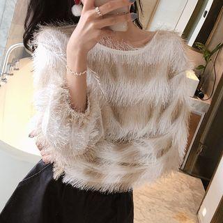 Striped Fringe Sweater