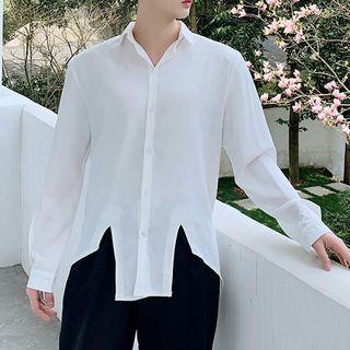 Long-sleeve Cross Strap Shirt